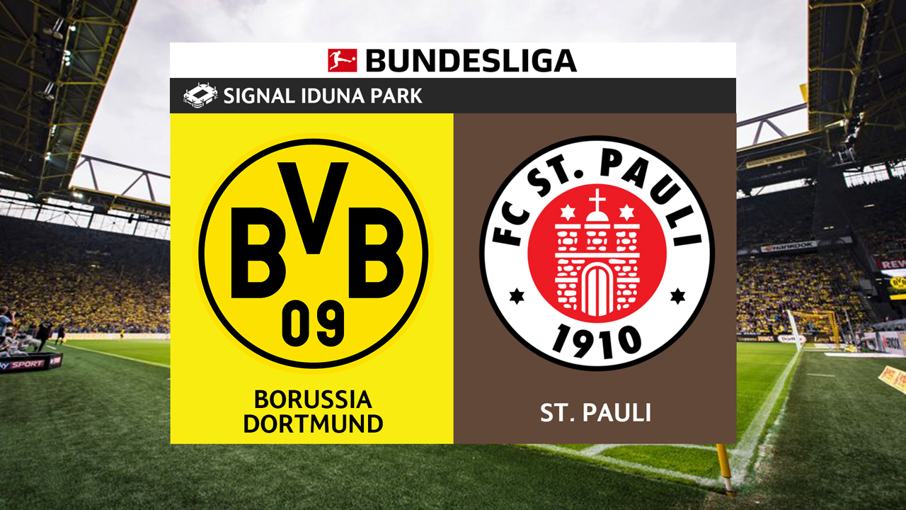 Borussia Dortmund vs St Pauli poster