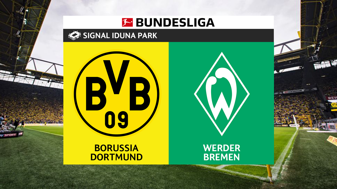 Borussia Dortmund vs Werder Bremen poster