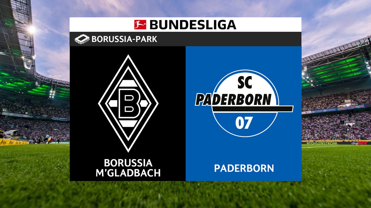 Borussia Mönchengladbach vs Paderborn poster