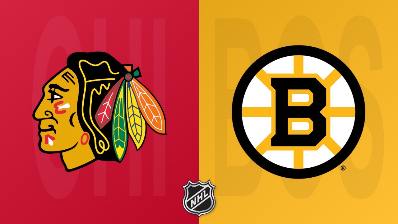 Boston Bruins vs Chicago Blackhawks poster