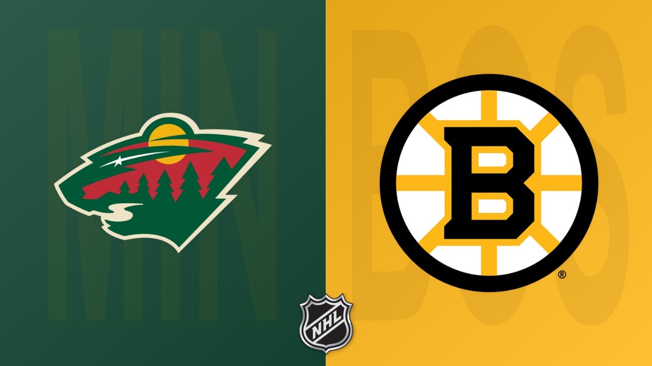 Boston Bruins vs Minnesota Wild poster