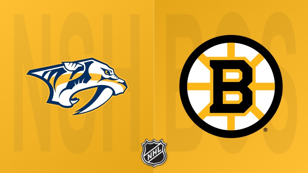 Boston Bruins vs Nashville Predators poster