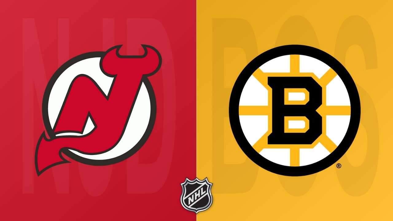 Boston Bruins vs New Jersey Devils poster