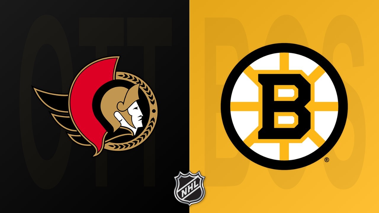 Boston Bruins vs Ottawa Senators poster