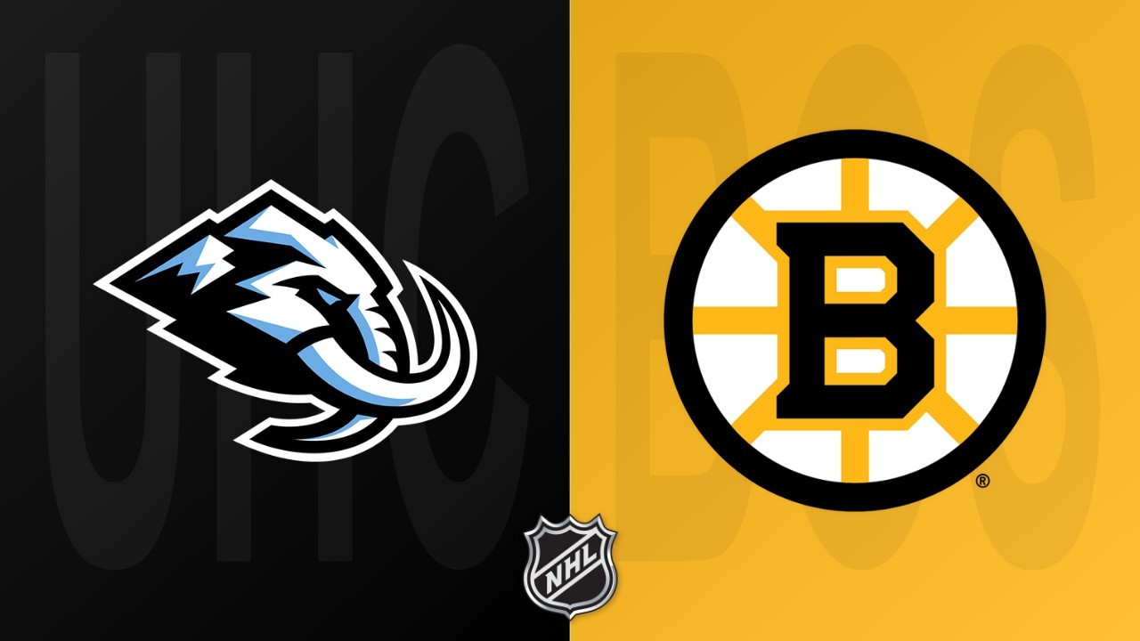 Boston Bruins vs Utah Mammoth poster