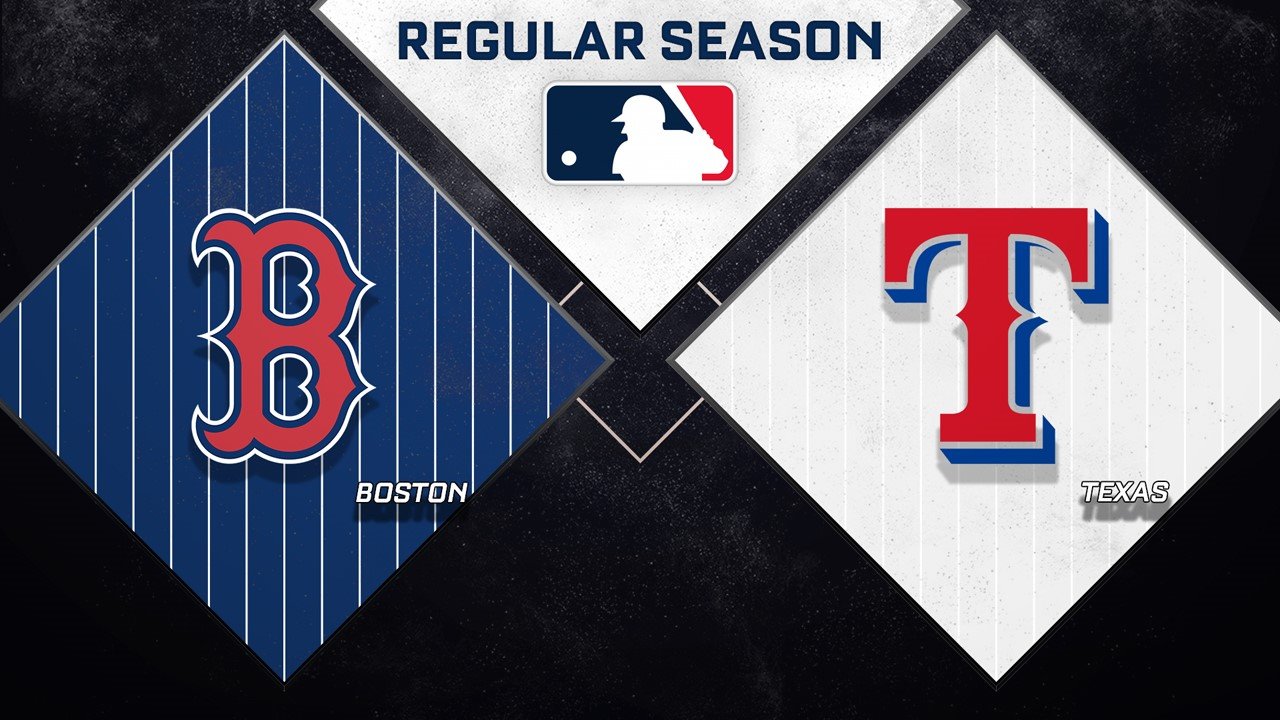 Boston Red Sox vs Texas Rangers poster