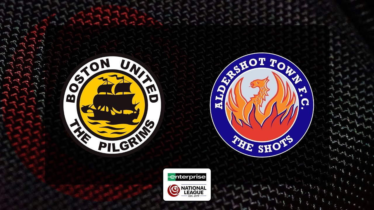 Boston United vs Aldershot Town poster