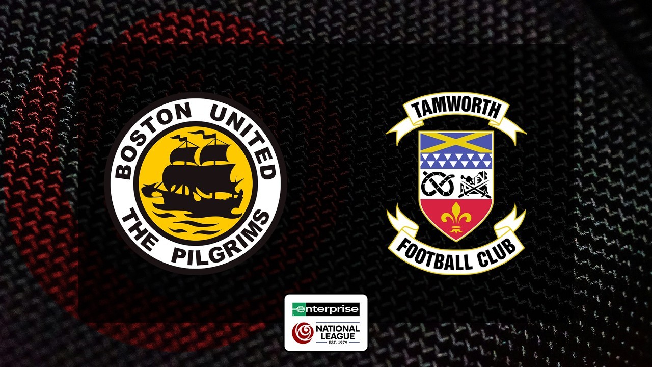 Boston United vs Tamworth poster