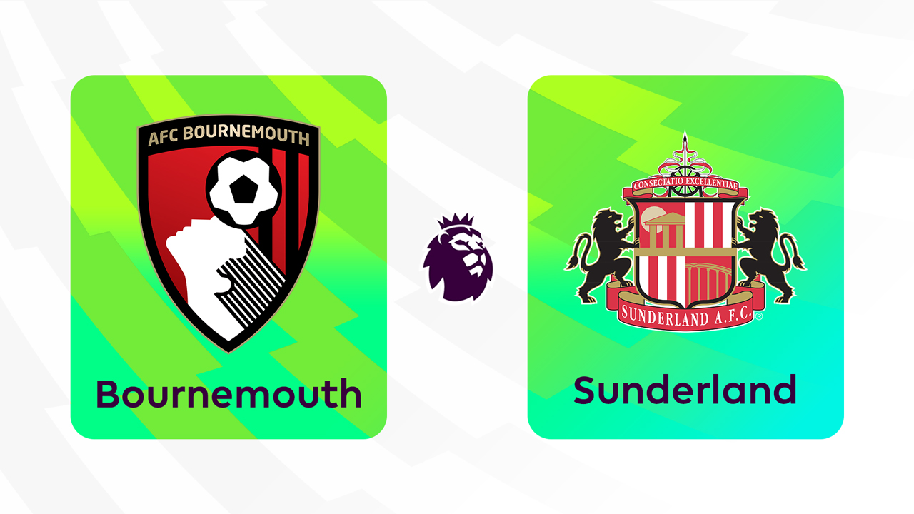 Bournemouth vs Sunderland poster