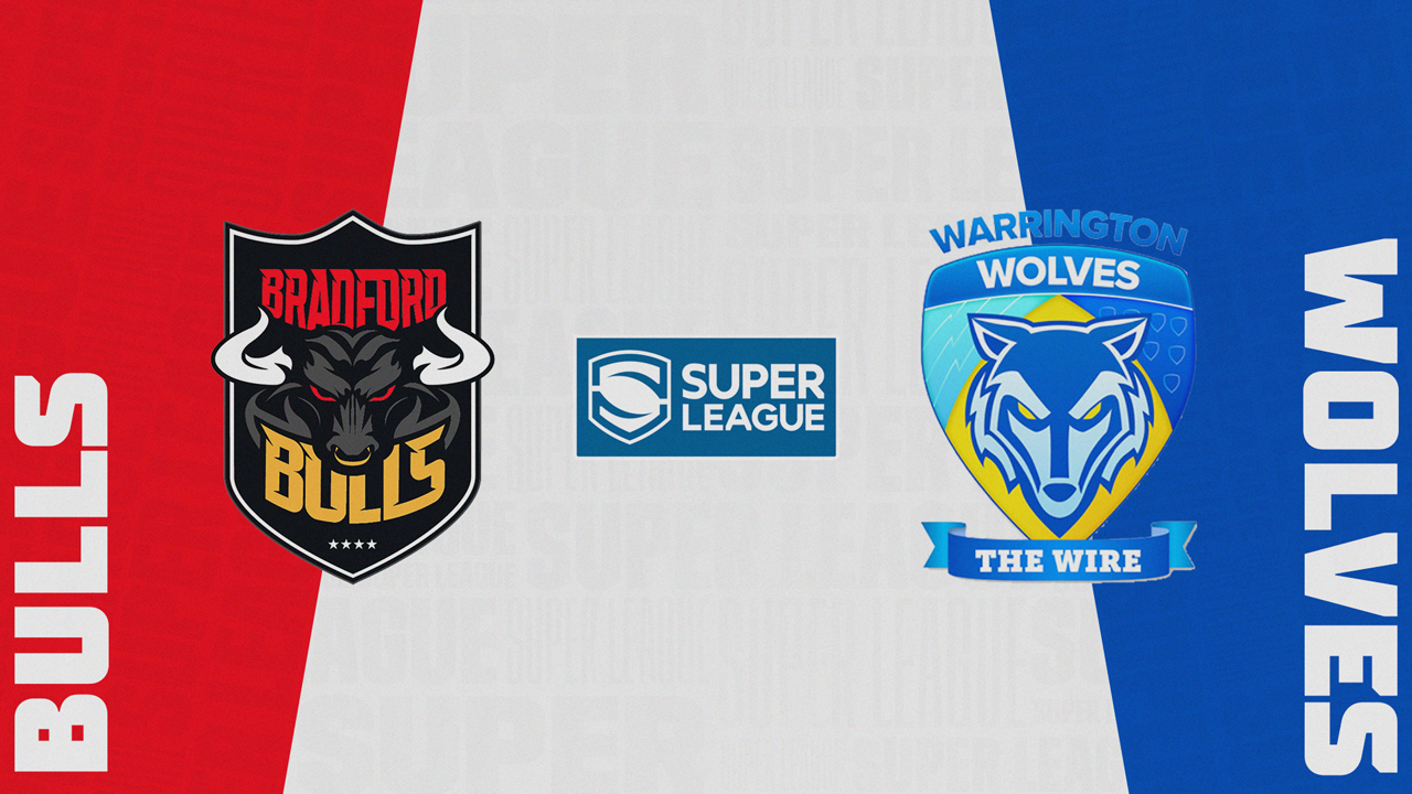 Bradford Bulls vs Warrington Wolves poster