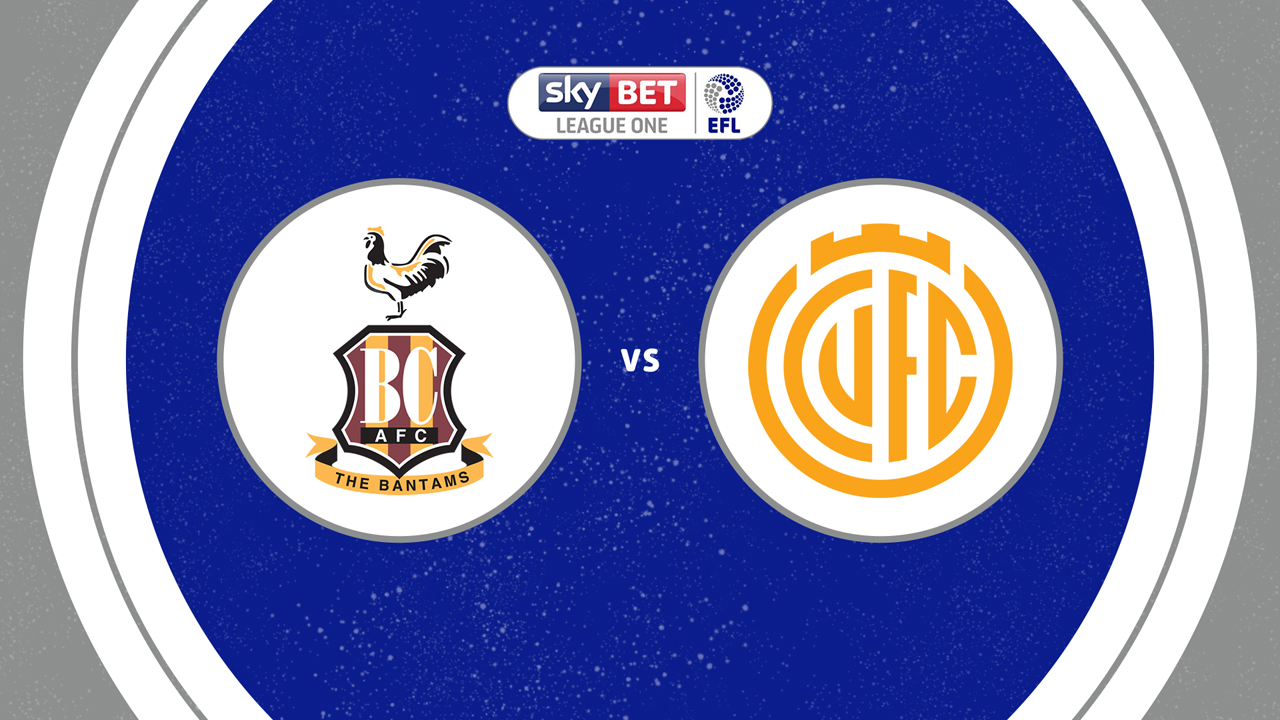 Bradford City vs Cambridge United poster