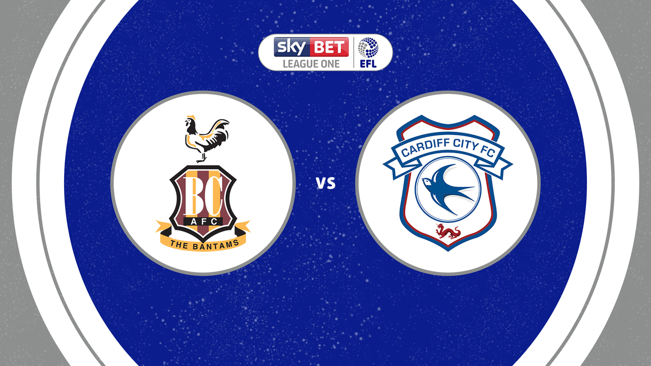 Bradford City vs Cardiff City poster