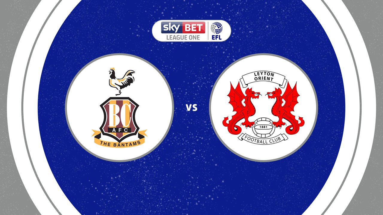 Bradford City vs Leyton Orient poster