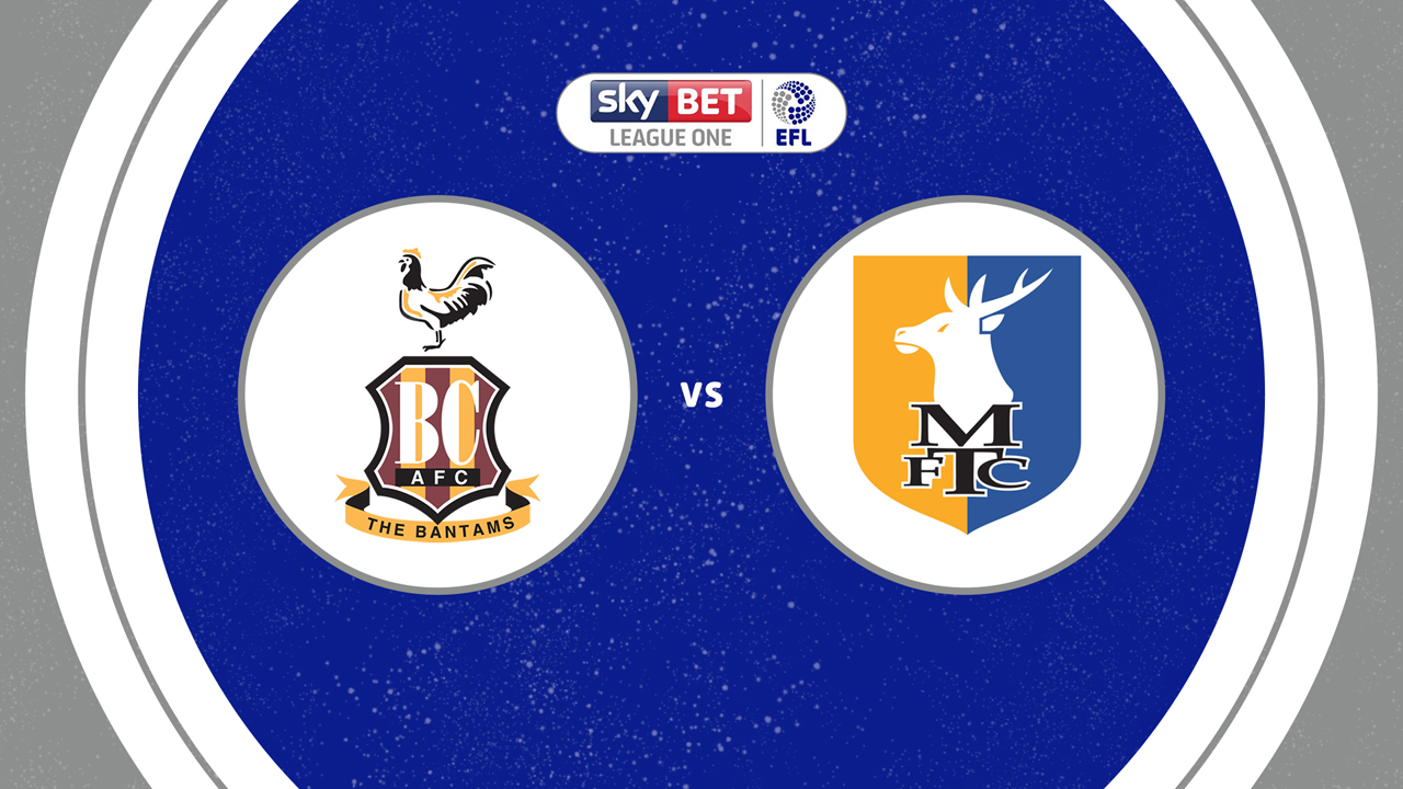 Bradford City vs Mansfield Town poster