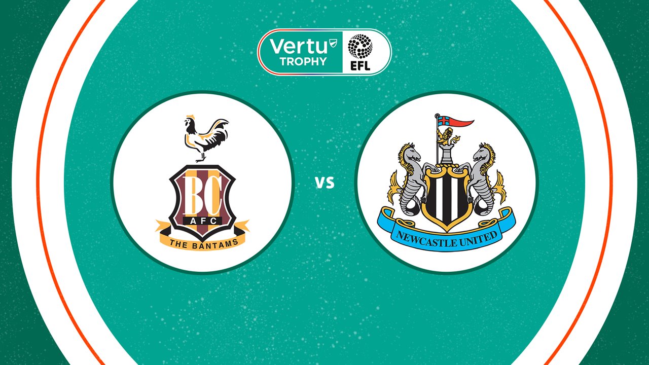 Bradford City vs Newcastle United U21 poster