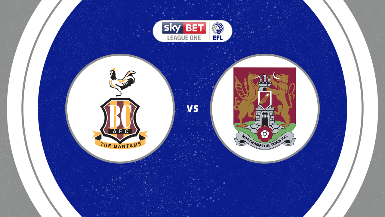 Bradford City vs Northampton Town poster