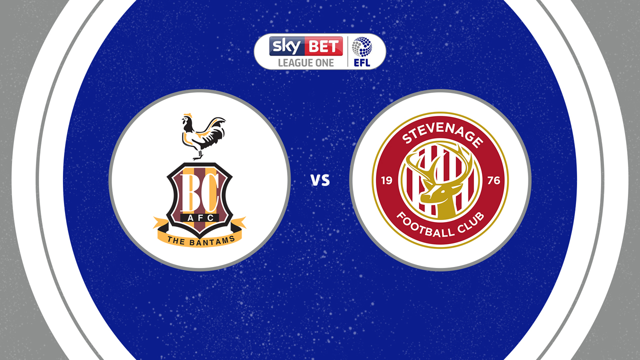 Bradford City vs Stevenage poster