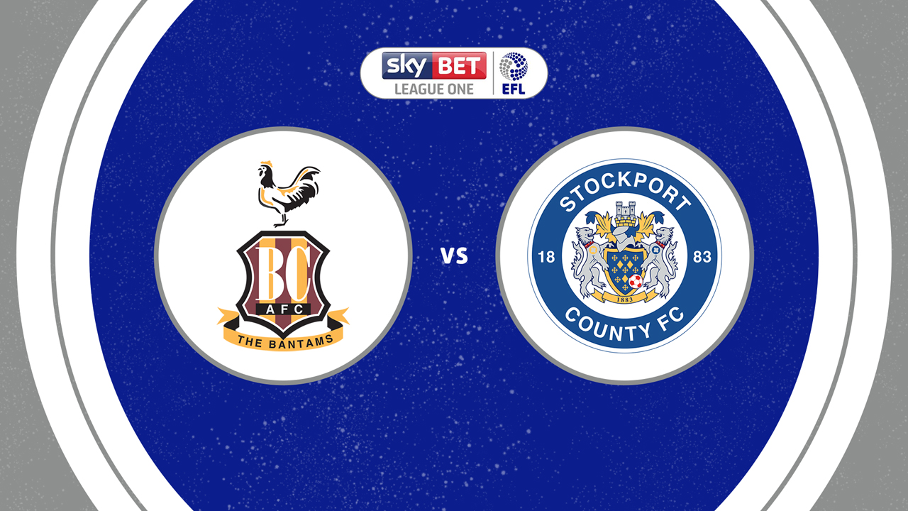 Bradford City vs Stockport County poster