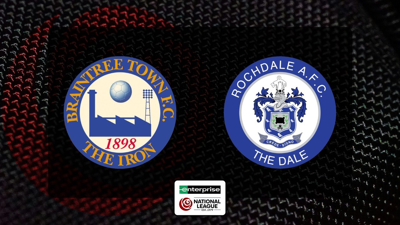 Braintree Town vs Rochdale poster