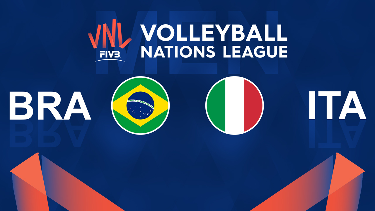 Brazil Volleyball vs Italy Volleyball poster