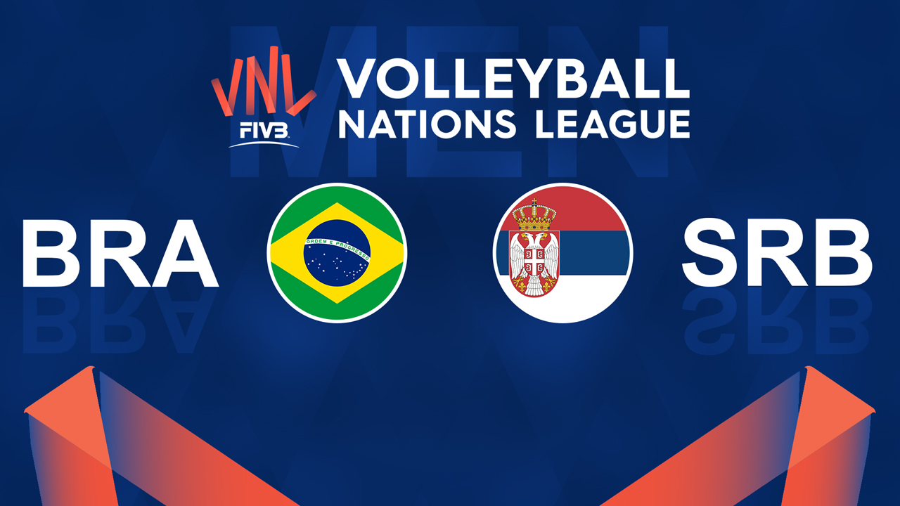 Brazil Volleyball vs Serbia Volleyball poster