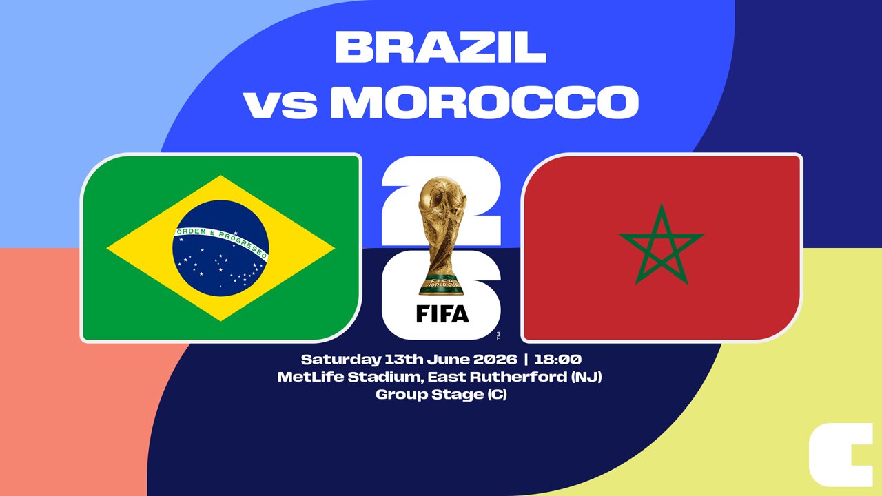 Brazil vs Morocco poster