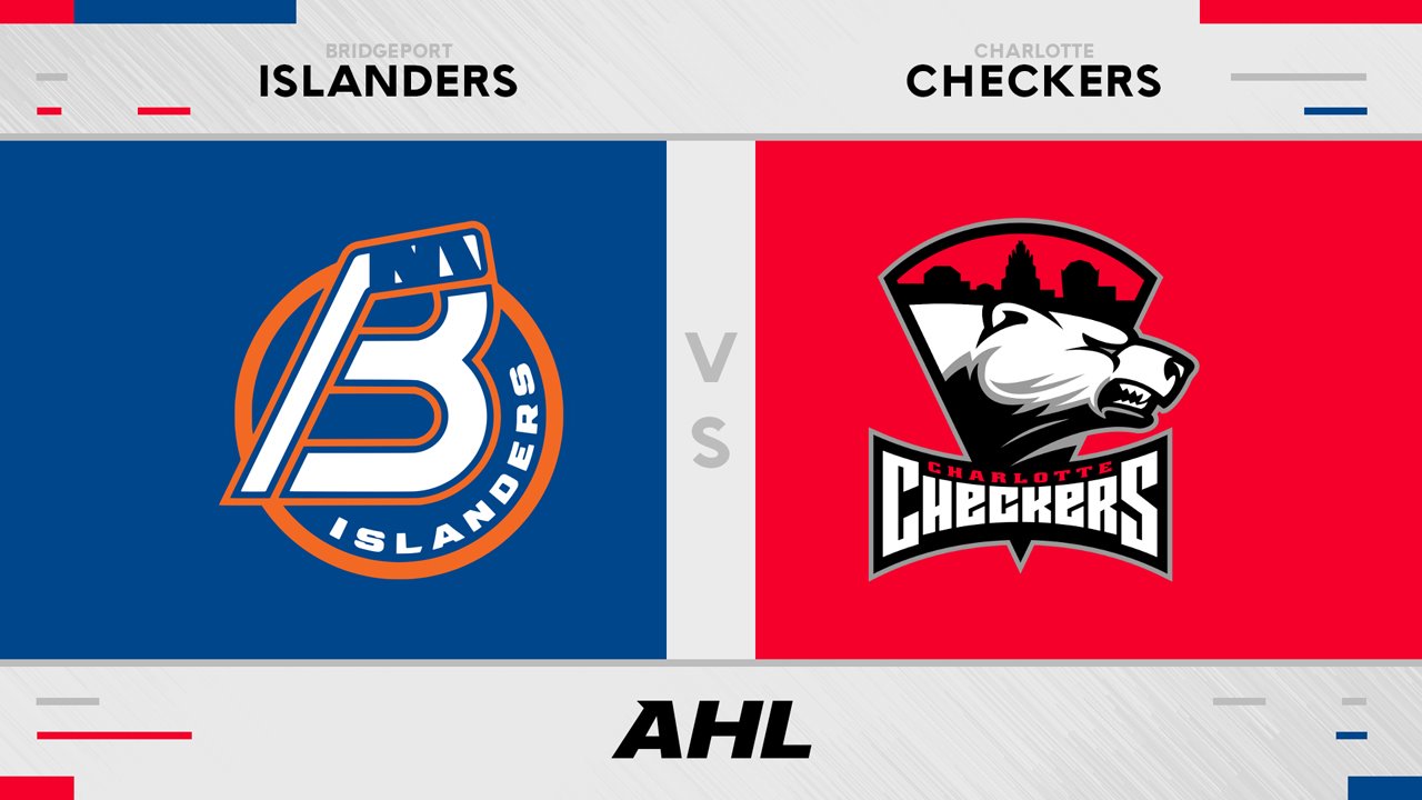 Bridgeport Islanders vs Charlotte Checkers poster