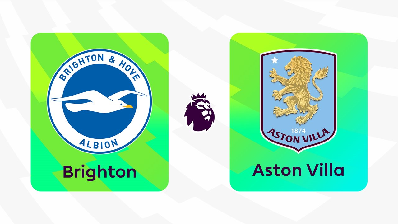 Brighton and Hove Albion vs Aston Villa poster