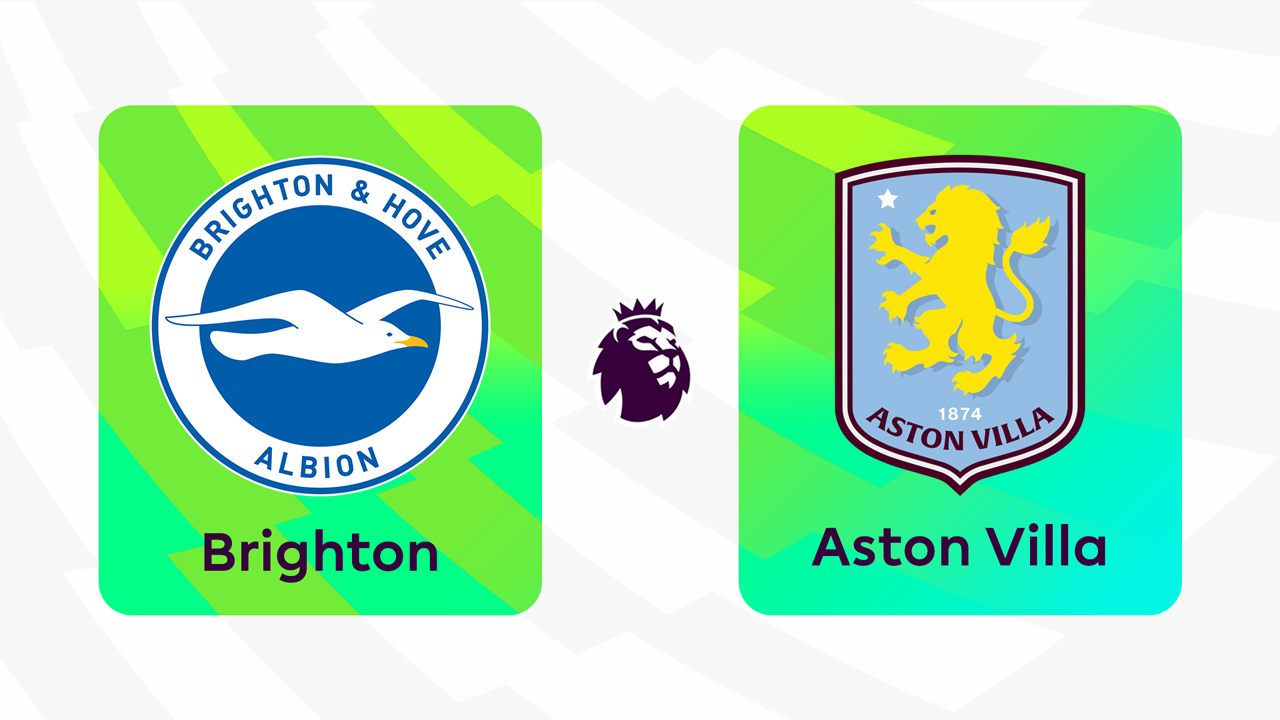 Brighton and Hove Albion vs Aston Villa poster