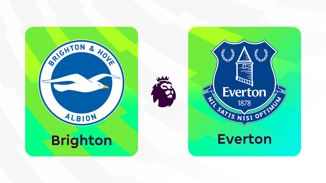 Brighton and Hove Albion vs Everton poster
