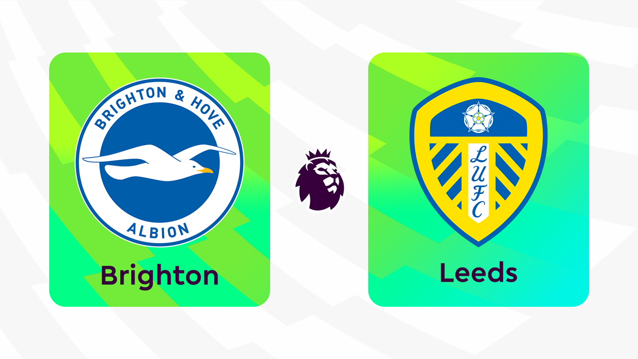 Brighton and Hove Albion vs Leeds United poster