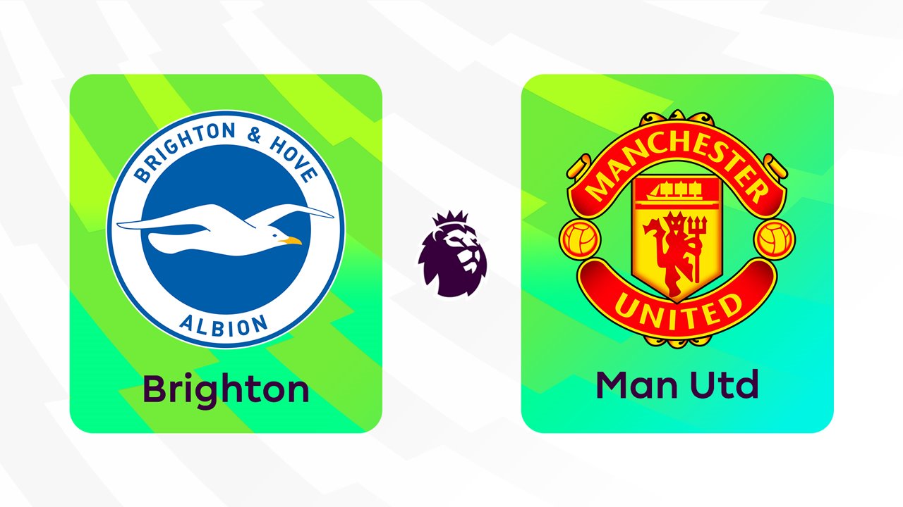 Brighton and Hove Albion vs Manchester United poster
