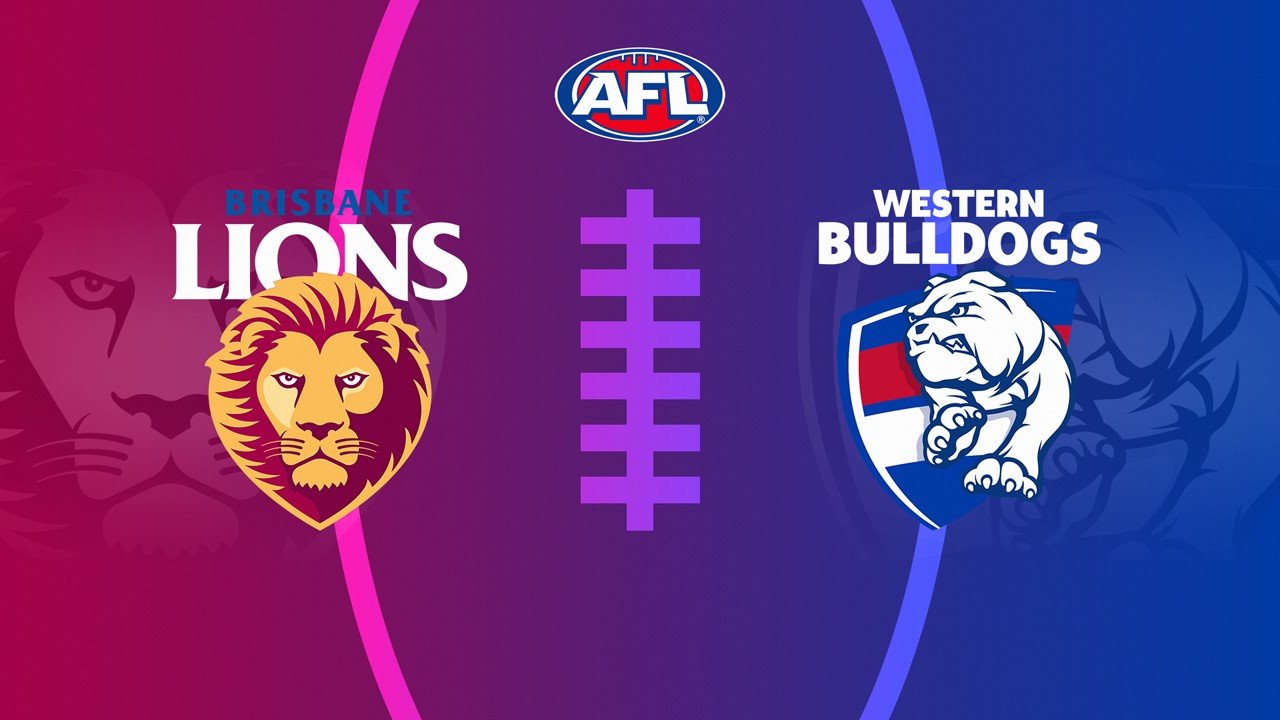 Brisbane Lions vs Western Bulldogs poster