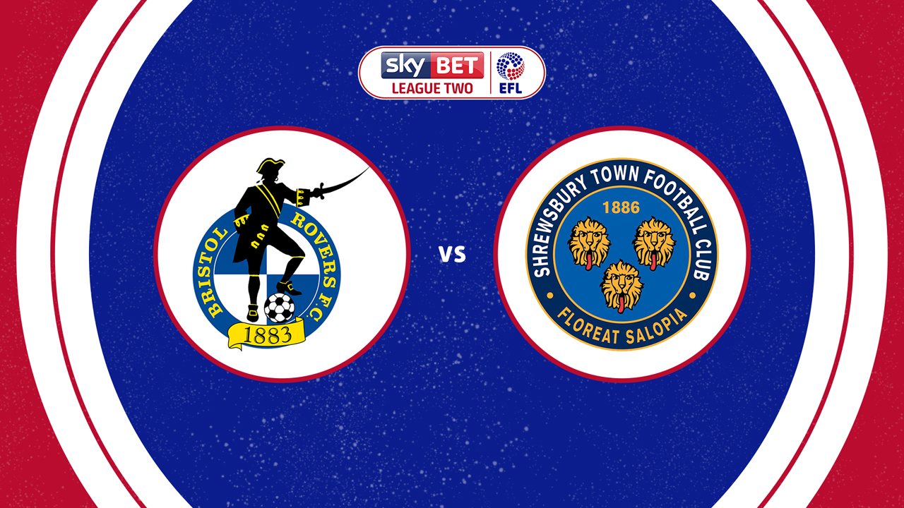 Bristol Rovers vs Shrewsbury Town poster
