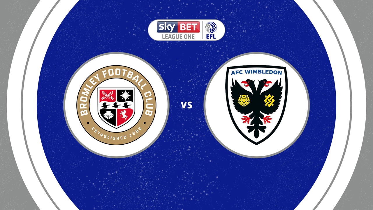 Bromley vs AFC Wimbledon poster