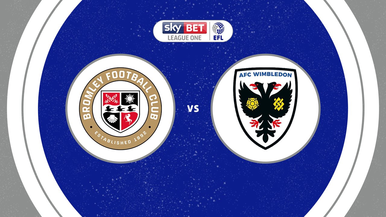 Bromley vs AFC Wimbledon poster