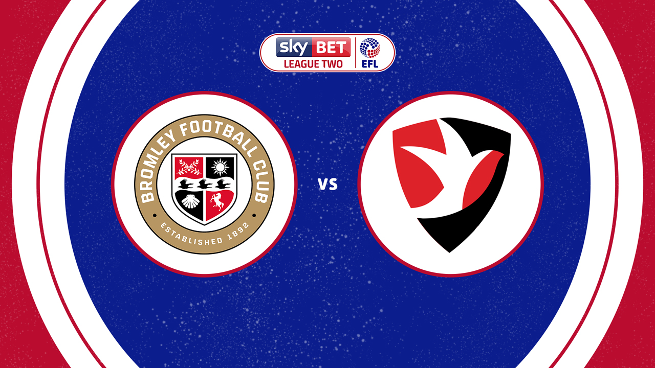 Bromley vs Cheltenham Town poster