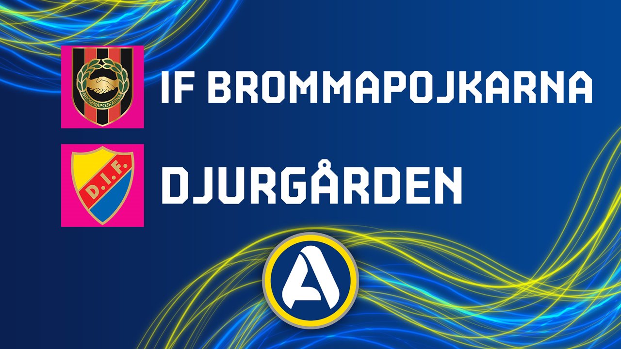 Brommapojkarna vs Djurgården poster