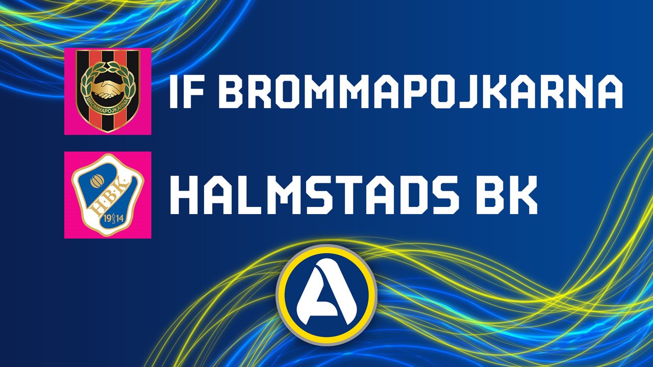 Brommapojkarna vs Halmstad poster