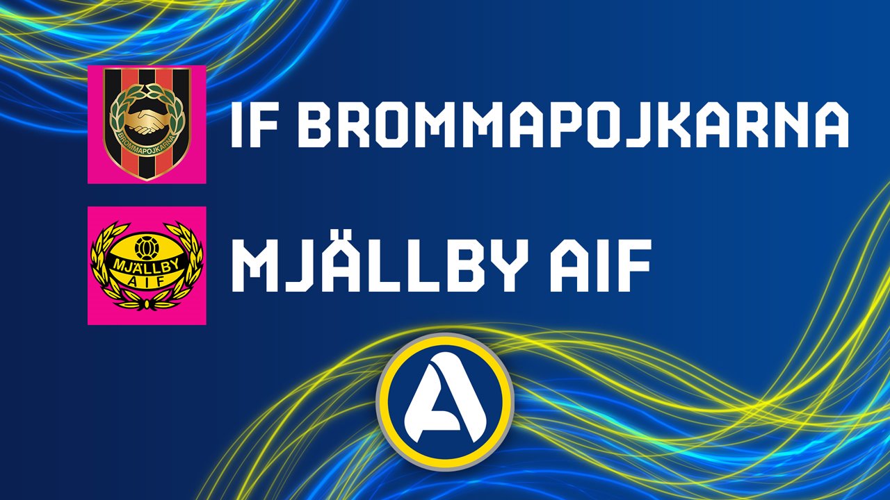 Brommapojkarna vs Mjällby poster