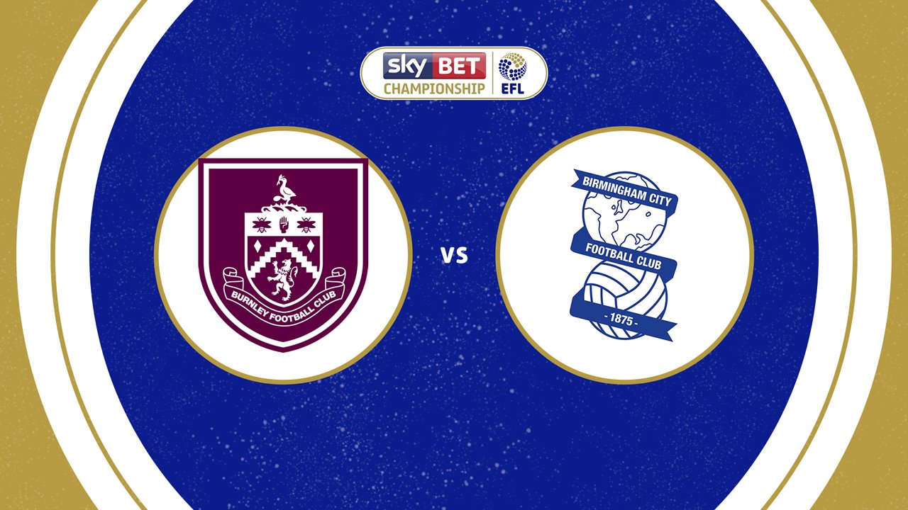Burnley vs Birmingham City poster