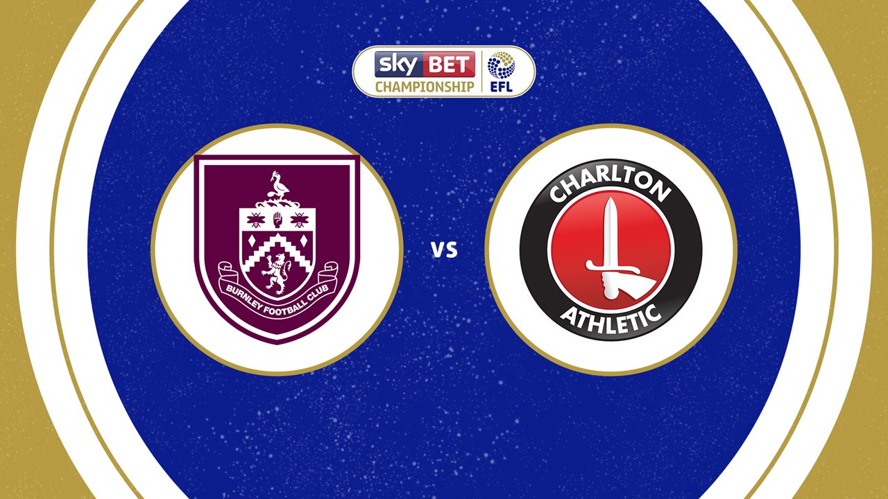 Burnley vs Charlton Athletic poster