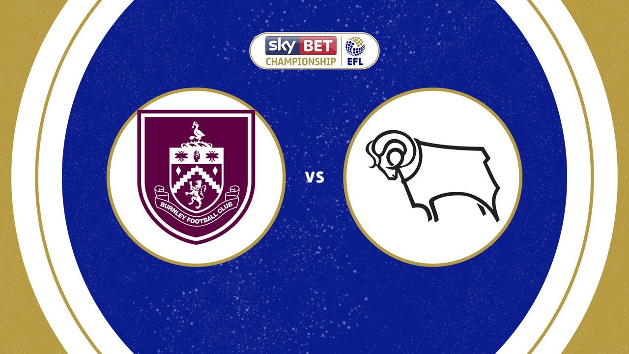 Burnley vs Derby County poster