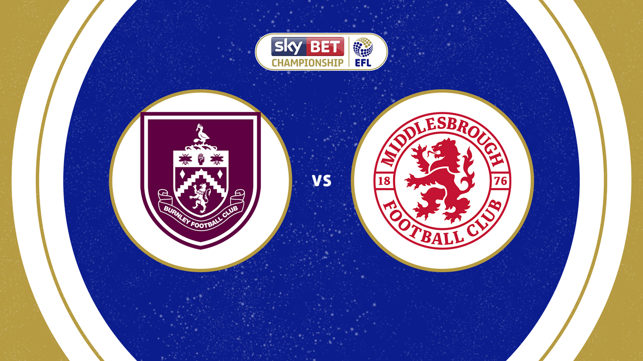 Burnley vs Middlesbrough poster