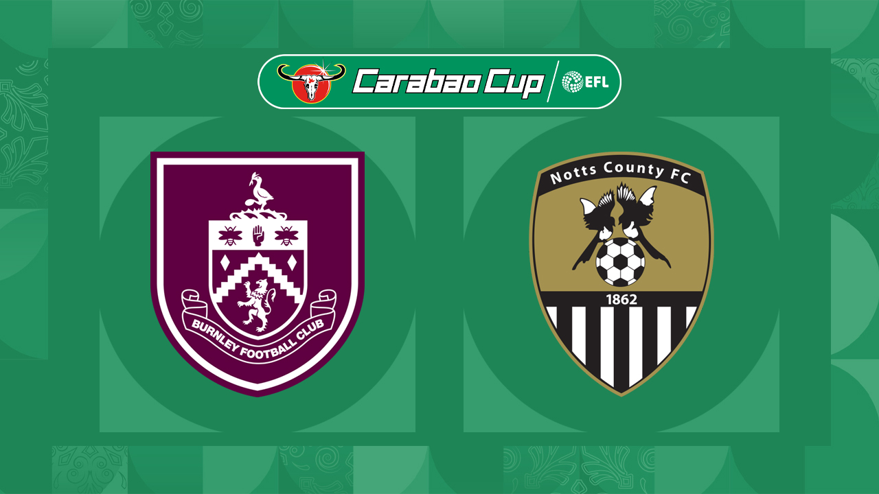 Burnley vs Notts County poster