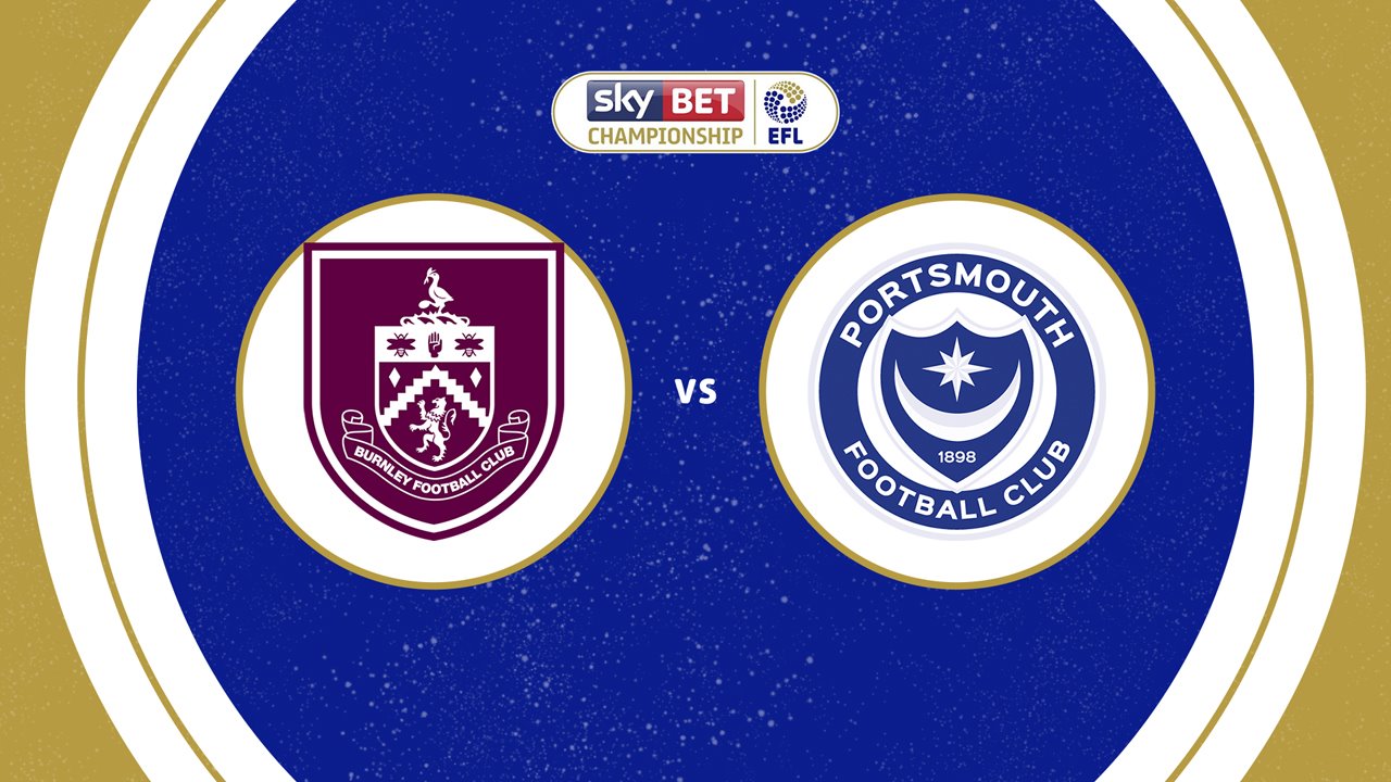 Burnley vs Portsmouth poster