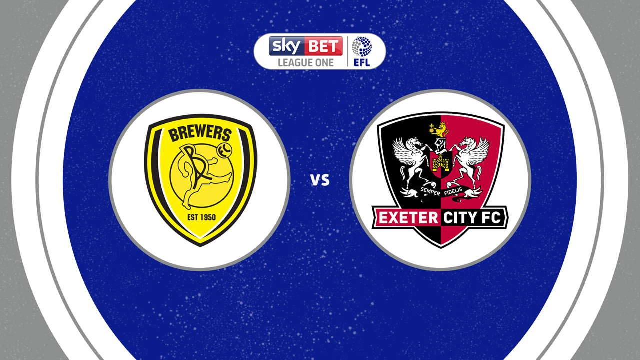 Burton Albion vs Exeter City poster