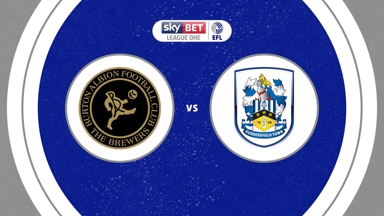 Burton Albion vs Huddersfield Town poster
