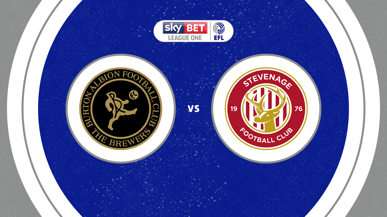 Burton Albion vs Stevenage poster