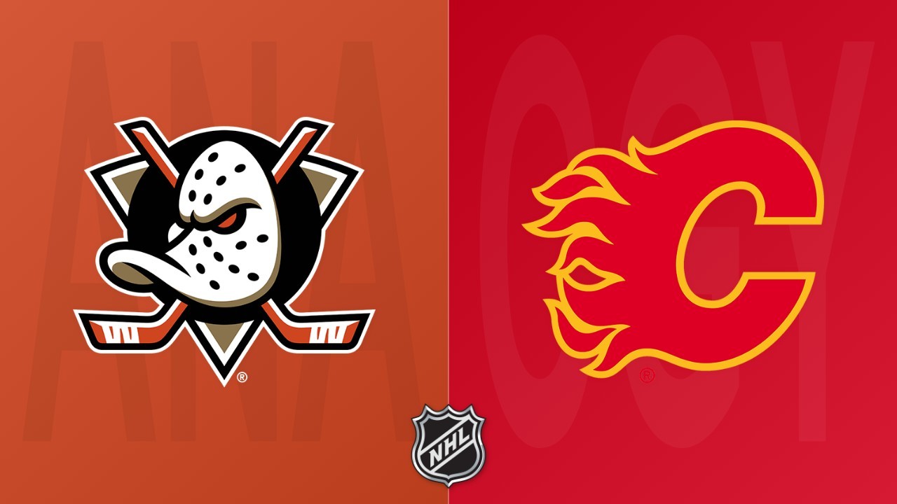 Calgary Flames vs Anaheim Ducks poster